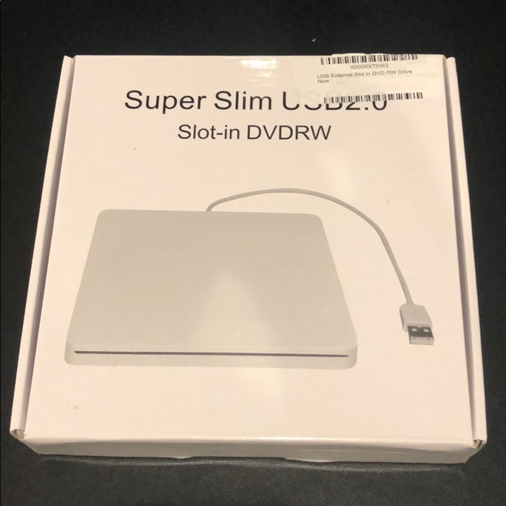 Super Slim USB 2.0 External Slot-In DVDRW Drive